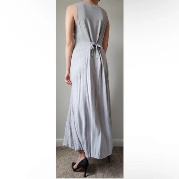 Vintage Embroidered Ice Blue Renaissance/ Fairy Dress - Picture 5 of 11